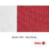 GLATZ Stoffmuster Dessin 800 Red Stripe