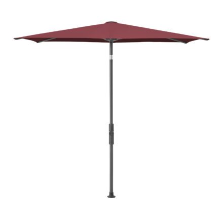Glatz "Twist", Sonnenschirm, Gestell anthrazit, rechteckig, Dessin 644 - Merlot (© by GLATZ AG, Schweiz)