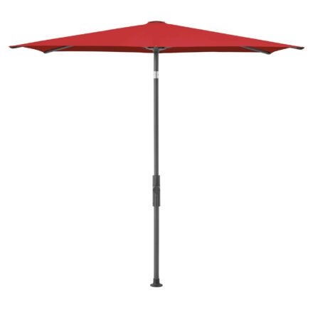 Glatz "Twist", Sonnenschirm, Gestell anthrazit, rechteckig, Dessin 801 - Campari (© by GLATZ AG, Schweiz)