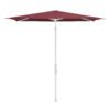 Glatz "Twist", Sonnenschirm, Gestell matt weiss, rechteckig, Dessin 644 - Merlot (© by GLATZ AG, Schweiz)