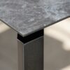 Stern Gartentisch Penta, Gestell Aluminium schwarz matt, Tischplatte HPL Slate