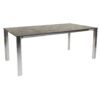Stern Penta Ausziehtisch, Gestell Edelstahl, Tischplatte HPL Slate Stone, 160/210x100 cm