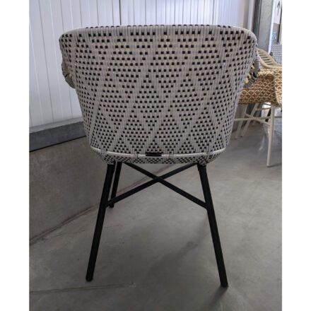 Hartman "Delphine" Dining Chair, Gestell Aluminium carbon black, Sitzschale Polyratten diamond, Ausstellung Karlsruhe