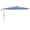 Glatz "SUNWING® Casa", Sonnenschirm, Gestell Aluminium natureloxiert, eckig, Dessin 602 - Blue Stripe (© by GLATZ AG, Schweiz)