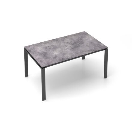 Kettler Float Gartentisch 160x95 cm, Aluminium anthrazit, Tischplatte HPL Anthrazit