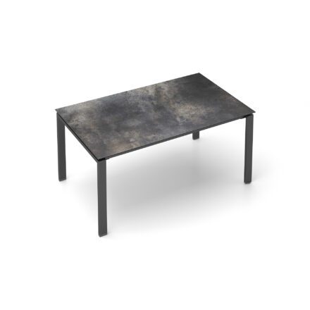 Kettler Float Gartentisch 160x95 cm, Aluminium anthrazit, Tischplatte HPL Titanit anthrazit