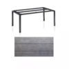 Kettler Float Gartentisch 180x95 cm, Aluminium anthrazit, Tischplatte HPL Grau mit Fräsung