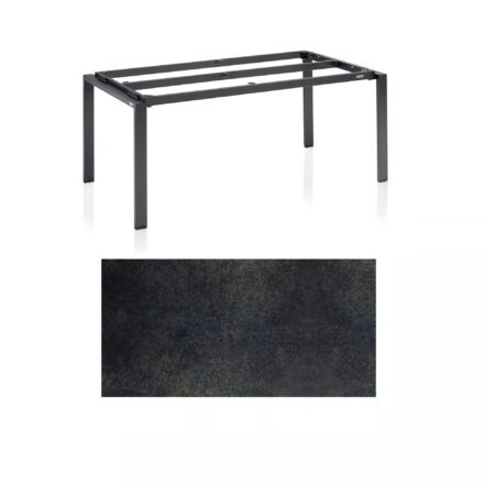 Kettler Float Gartentisch 180x95 cm, Aluminium anthrazit, Tischplatte HPL Titanit anthrazit