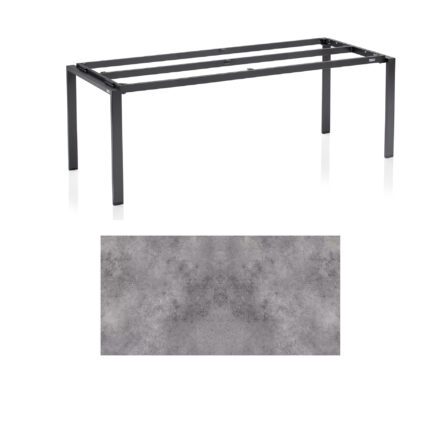 Kettler Float Gartentisch 220x95 cm, Aluminium anthrazit, Tischplatte HPL Anthrazit