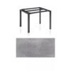 Kettler Float Gartentisch 95x95 cm, Aluminium anthrazit, Tischplatte HPL Silber-Grau