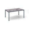 Kettler Float Gartentisch 160x95 cm, Aluminium silber, Tischplatte HPL Anthrazit