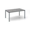 Kettler Float Gartentisch 160x95 cm, Aluminium silber, Tischplatte HPL Kalksandstein