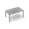 Kettler Float Gartentisch 160x95 cm, Aluminium silber, Tischplatte HPL Silber-Grau
