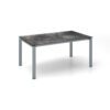 Kettler Float Gartentisch 160x95 cm, Aluminium silber, Tischplatte HPL Titanit anthrazit