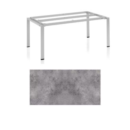 Kettler Float Gartentisch 180x95 cm, Aluminium silber, Tischplatte HPL Anthrazit