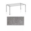 Kettler Float Gartentisch 180x95 cm, Aluminium silber, Tischplatte HPL Kalksandstein