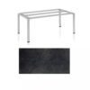 Kettler Float Gartentisch 180x95 cm, Aluminium silber, Tischplatte HPL Titanit anthrazit