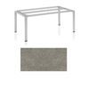 Kettler Float Gartentisch 180x95 cm, Aluminium silber, Tischplatte Keramik grau-taupe