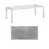 Kettler Float Gartentisch 220x95 cm, Aluminium silber, Tischplatte HPL Silber-Grau