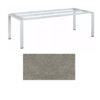 Kettler Float Gartentisch 220x95 cm, Aluminium silber, Tischplatte Keramik grau-taupe