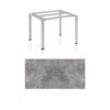Kettler Float Gartentisch 95x95 cm, Aluminium silber, Tischplatte HPL Anthrazit