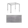 Kettler Float Gartentisch 95x95 cm, Aluminium silber, Tischplatte HPL Silber-Grau