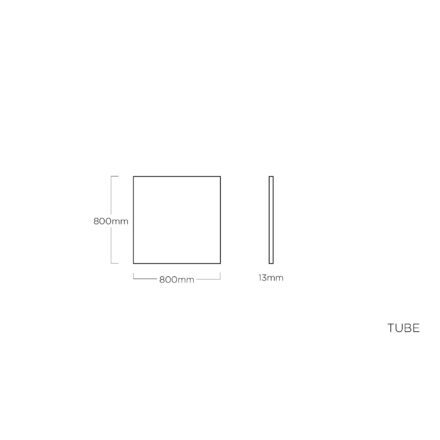 Kettler "Tube" Tischplatte HPL, 80 x 80 cm