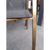 SIT Mobilia "Tinto Cobre" Stapelsessel hoch, Gestell Edelstahl Kupfer verchromt, Sitzfläche Batyline® Eden black, Ausstellung Karlsruhe