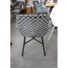 Hartman "Delphine" Design Chair, Gestell Aluminium carbon black, Sitzschale Polyrattan White&Black, Ausstellung Karlsruhe