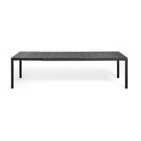 NARDI "Rio" Ausziehtisch 210/280x100 cm, Gestell und Tischplatte Aluminium anthrazit