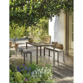 NARDI "Rio" Gartenmöbel-Set, Gestelle, Sitzfläche und Tischplatte Aluminium taupe