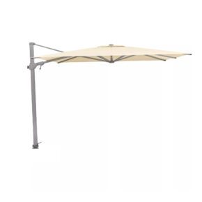 SUNCOMFORT® by GLATZ, Sonnenschirm "Varioflex", Gestellfarbe Texture silver, 300 x 300 cm, Dessin 040 - Ecru