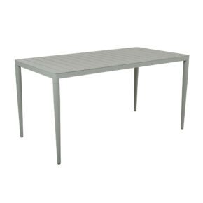 Brafab "Bigby" Gartentisch eckig 144x76 cm, Aluminium dusty green