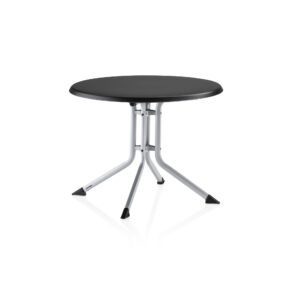 Kettler "Boulevard" Klapptisch 100 cm, Gestell Aluminium silber, Tischplatte Kettalux-Plus anthrazit