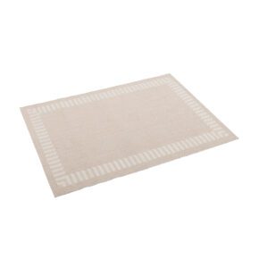 Kettler "Frame" Outdoor-Teppich 160 x 230 cm, recyceltes Polyester beige/grau
