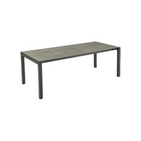 CASA DOMA "Amato" Ausziehtisch 210/270/330x100 cm, Edelstahl anthrazit, HPL Chromix anthrazit