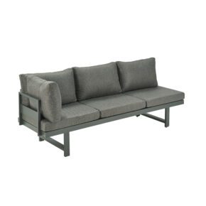 Liadomo "Callipo" Multifunkionsliege 216x60x35 cm, Alu anthrazit, Bezug Olefin grau