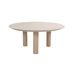 4Seasons Outdoor "Donato" Diningtisch 160 cm, Aluminium latte, Tischplatte Glaskeramik hellgrau