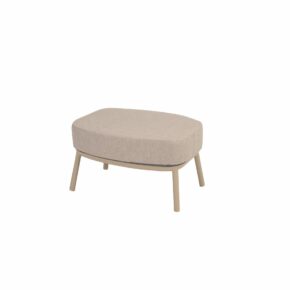 4Seasons Outdoor "Puglia" Fußhocker, Gestell Aluminium latte, Bezug latte