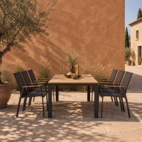liadomo-set-tisch-scalea-210-alu-anthrazit-teak-stuhl-pellaro-alu-anthrazit-textil-anthrazit-arms-teak-7-tlg-1750862-ki (Bild KI-generiert)