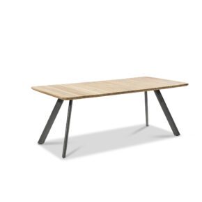 Musterring "Schweden" Gartentisch 200x90 cm, Aluminium anthrazit, Teak