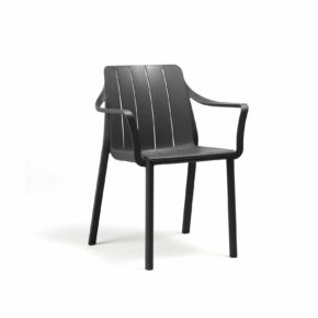 NARDI "Tiberina" Stapelstuhl, Kunststoff anthrazit