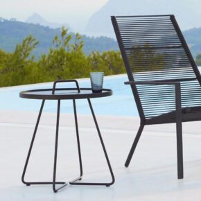 Cane-line "On-the-move" Beistelltisch, Aluminium schwarz
