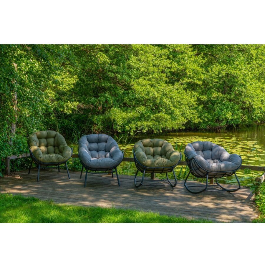 Lesli Living "Cozy" Schaukelstuhl