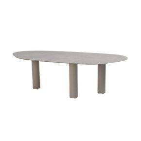 4Seasons Outdoor "Estate" Gartentisch 240×105 cm, Gestell Aluminium latte, Tischplatte Keramik grau