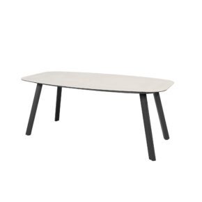 4Seasons Outdoor "Manolo" Gartentisch 180x95 cm, Gestell Aluminium anthrazit, Tischplatte Keramik