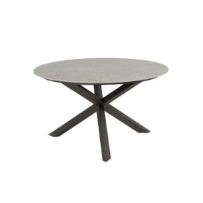 4Seasons Outdoor "Prado" Gartentisch Ø 130 cm, Gestell Edelstahl terre, Tischplatte Keramik terre