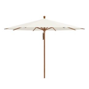 Glatz "PIAZZA®" Sonnenschirm, Gestell Aluminium Holzoptik, rund, Dessin 158 (© by GLATZ AG, Schweiz)