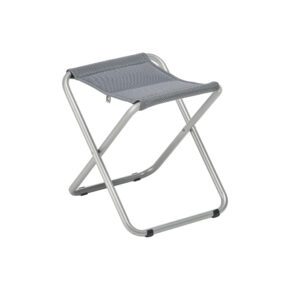 Kettler "Slight" Klapphocker, Aluminium silber, Textilgewebe grau