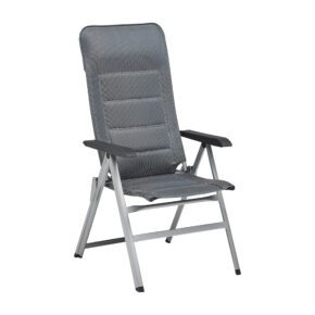 Kettler "Slight" Verstellsessel, Aluminium silber, Textilgewebe grau